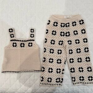 Zara TODDLER GIRL crochet matching set
